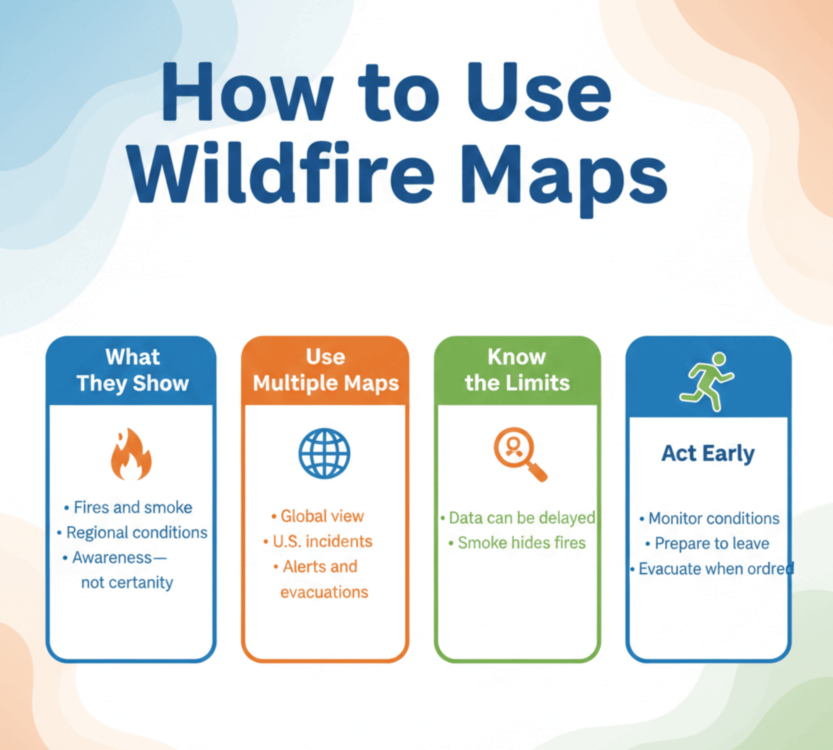 how to use wildfire maps