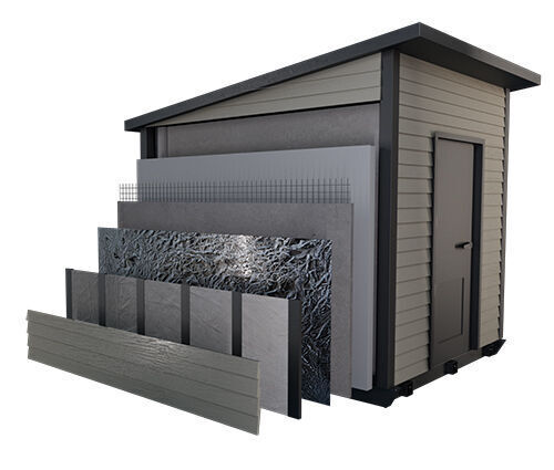 FORT layered construction of a wildfire bunker