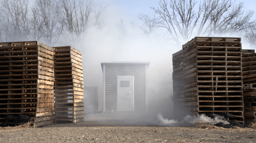 wildfire safety shelter test